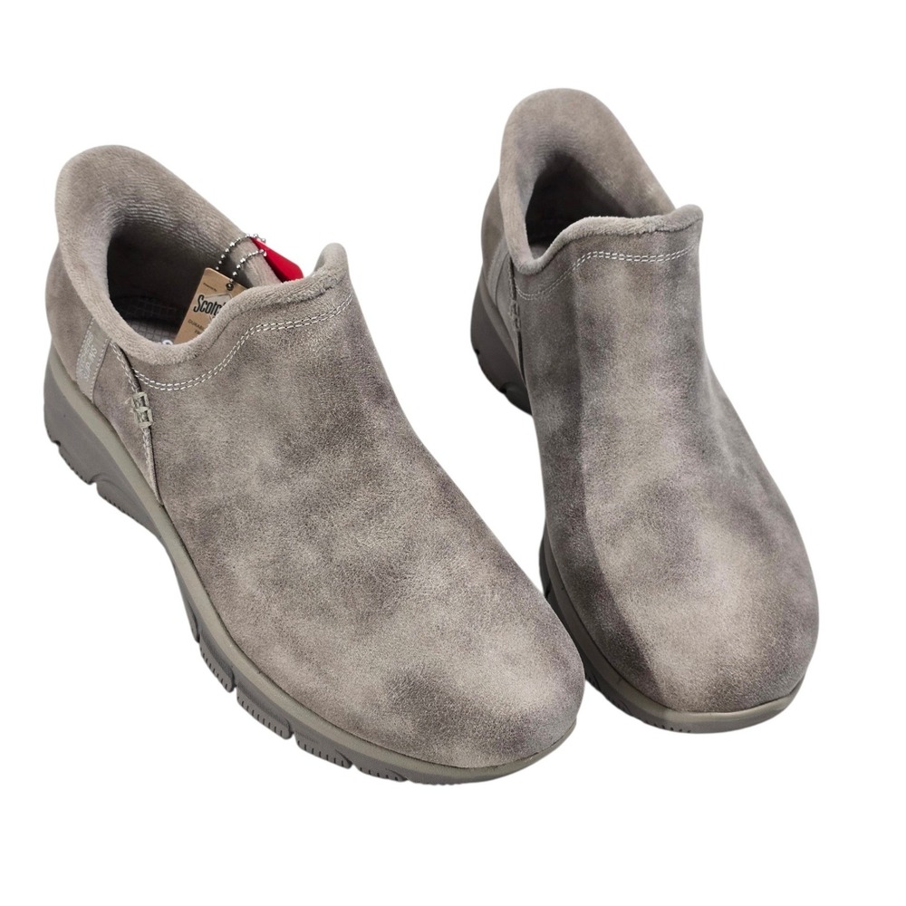 Skechers Hands Free Slip-ins Easy Going Latte Taupe Wide Fit Boots 167872W 9W